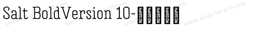 Salt BoldVersion 10字体转换